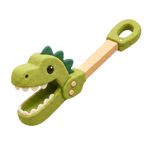 A green dinosaur grabber